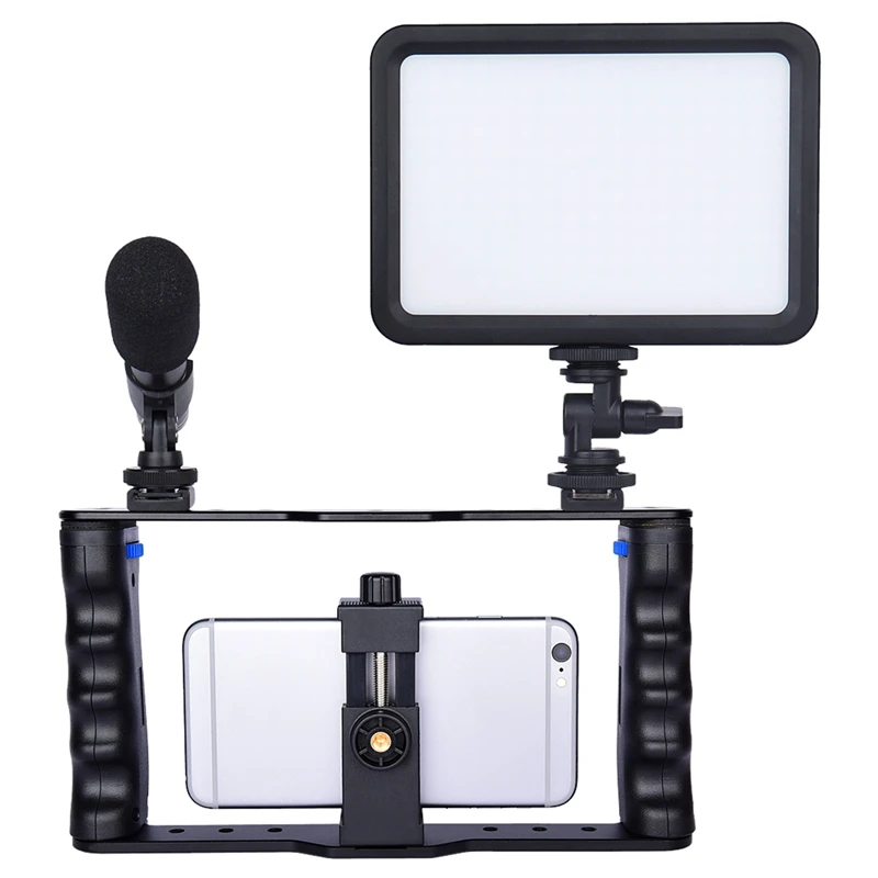 FFYY-Yelangu смартфон видео Риг кино Vlogging Rig клетка стабилизатор для мобильного телефона samsung huawei Iphone Xs Max Xr X 8 7