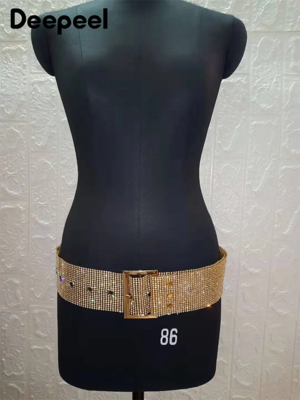 Deepeel 115 см модные Флаш Алмазный Стразы пояс Bling цепочка на талию для Для женщин Пояс украшения Аксессуары