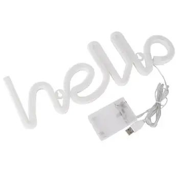 

LED Neon Light USB Alphabet Photography Home Decor Neon Light Fashion Hello Birhthday Gifts Kids Neon Sign Light Toys