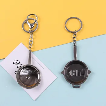 

Jedi Survival Chicken Game Key Ring Flat-bottom Pot Metal Pendant Students New Year Gift Handmade School Bag Accessories