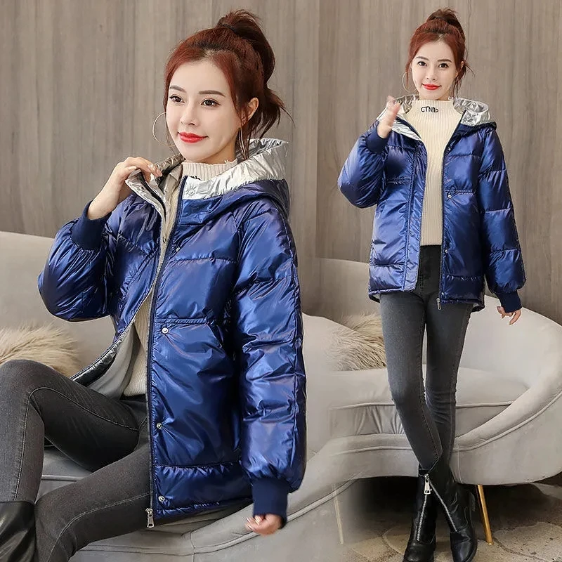 

2021 New Winter Jacket High Quality Hooded Women Fashion Jackets Winter Warm Woman Clothing Casual Cotton Padded Parkas Outwear