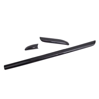 

1Set Car Plastic LHD Center Console Dashboard Panel Trim Strip Carbon Fiber Style Fit for Audi A3 8V S3 2013 2014 2015 2016 2017
