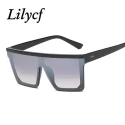 Градиентные цельные большие солнцезащитные очки унисекс уличные очки для стрельбы Индивидуальные Женские брендовые дизайнерские