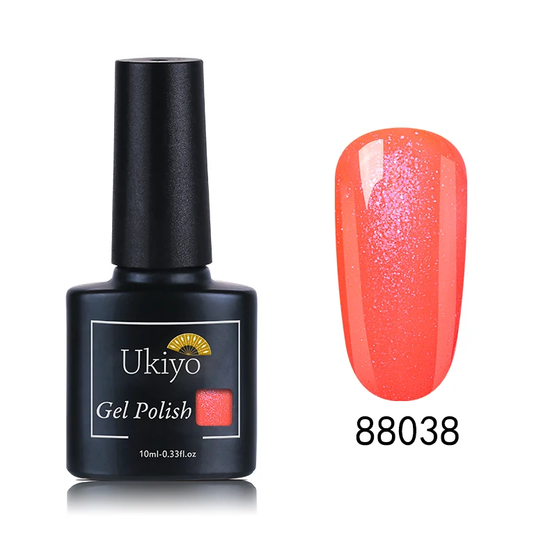 88038 Ukiyo 10 мл отмачиваемый Гель-лак для ногтей УФ светодиодный сменный Гель-лак разноцветные, для ногтей с мраморным эффектом - Цвет: 88038