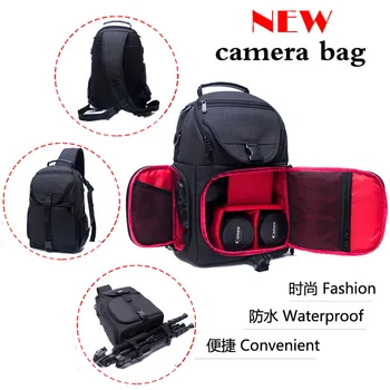 

Camera Bag Multi-functional Waterproof Outdoor Video Digital Carry Photo Backpack Black Bag Protective Case for Camera