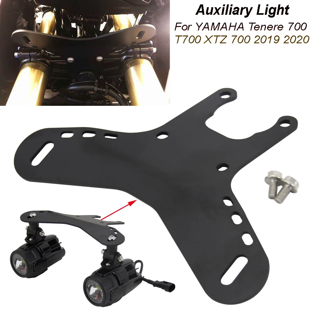 

For YAMAHA Tenere 700 T700 XTZ 700 2019 2020 Motorcycle Auxiliary Light Bracket Driving Lamp Fog Lights