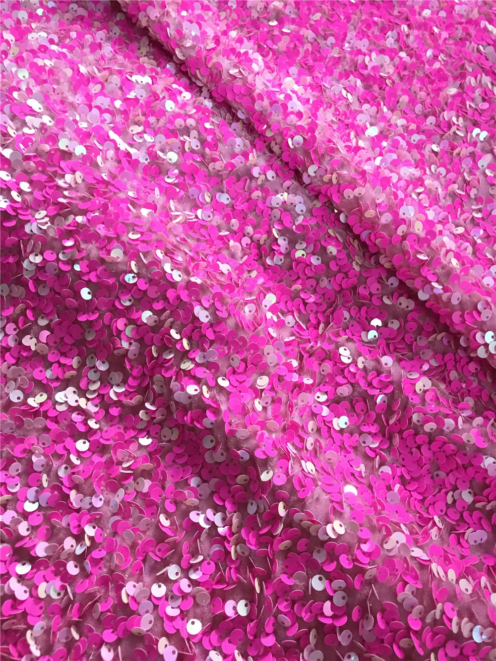 

African S-816881 sequins Lace Fabric High Quality Lace French Embroidery Tulle Fabrics For Nigerian Party dress