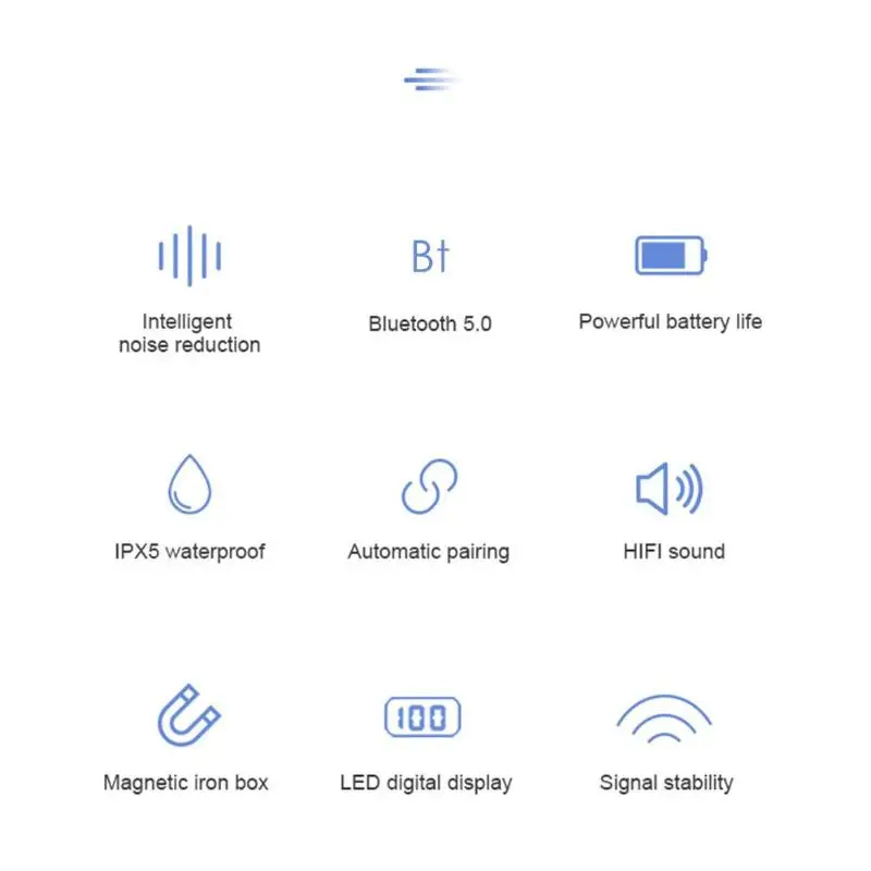 VODOOL bluetooth-наушники L22 TWS, беспроводная bluetooth-гарнитура 20-20 кГц, наушники-вкладыши, стерео наушники