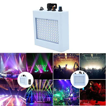 

Remote Control 108 LED Strobe Stage Lighting Effect Sound Activated Club Disco Party DJ Holiday With Variable Speed