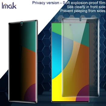 

Protect Privacy Anti Glare for Samsung Galaxy Note 10 Plus Pro Screen Protector Imak anti spy Full Cover Curved Hydrogel Film