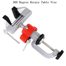 Household Universal 360 Degree Rotating Table Vise Small Precision Pliers Multi-functional Flat Pliers Manual Bench Clamp