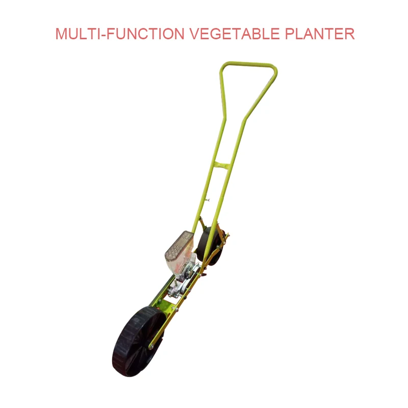

Multi-functional farmer pushes vegetable planter precision seeder