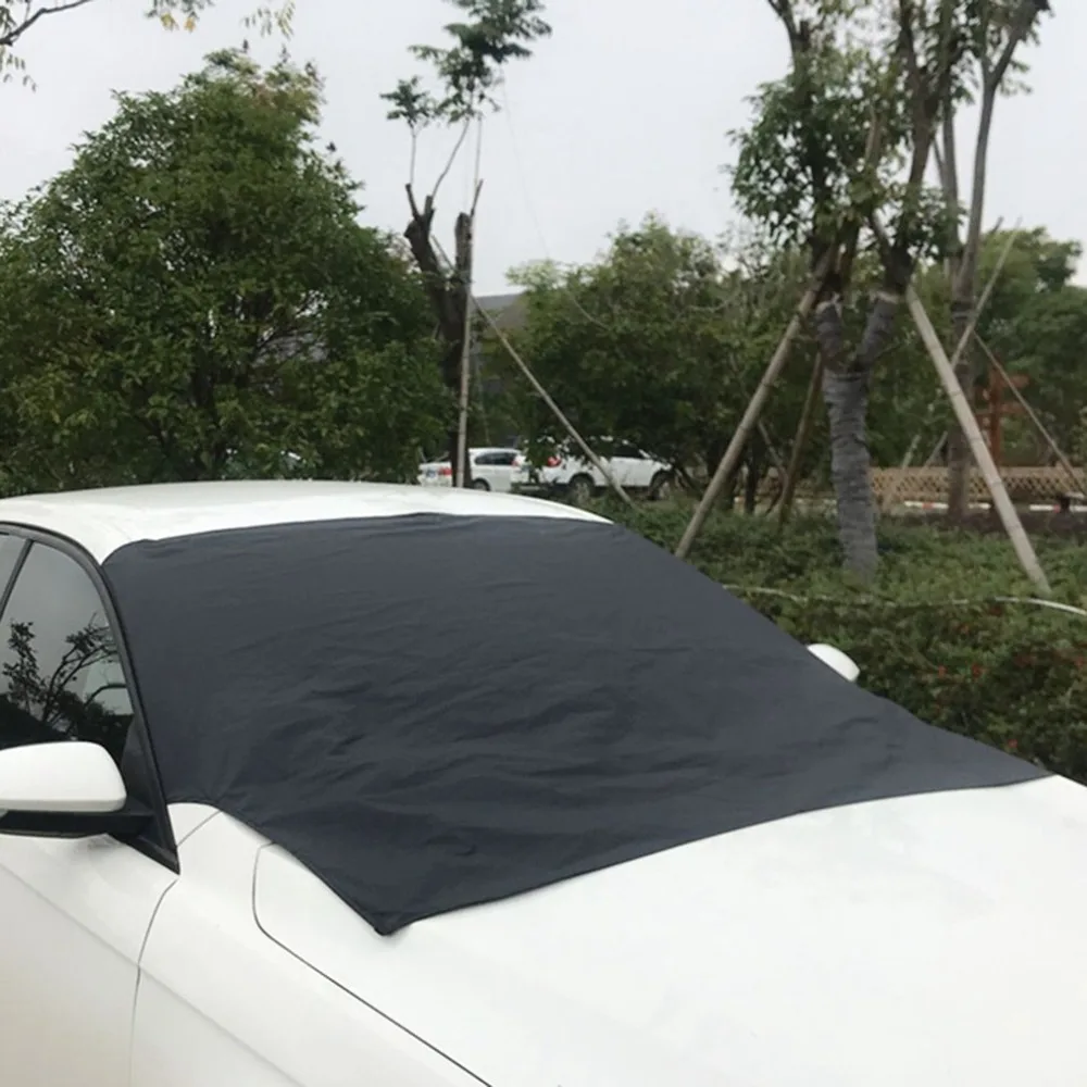 Автомобильный чехол на лобовое стекло, снежный чехол для автомобиля, зимний антифриз, Солнцезащитный чехол, снежный чехол для автомобиля