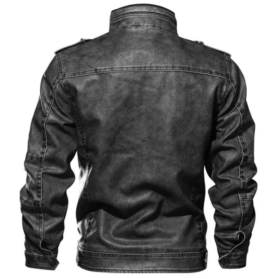 Милые куртки для мужчин Slim Fit vogueверхняя одежда куртка-бомбер Winderbreaker ПУ мотоциклетная кожаная куртка мужской поп мех пальто 6XL 6XL