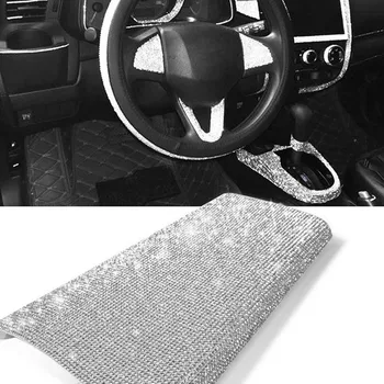 

DIY Rhinestone Sticker Sheet Rhinestone Trim Crystal Stickers Beaded Applique Car Decoration Self Adhesive Embellishment Tablet