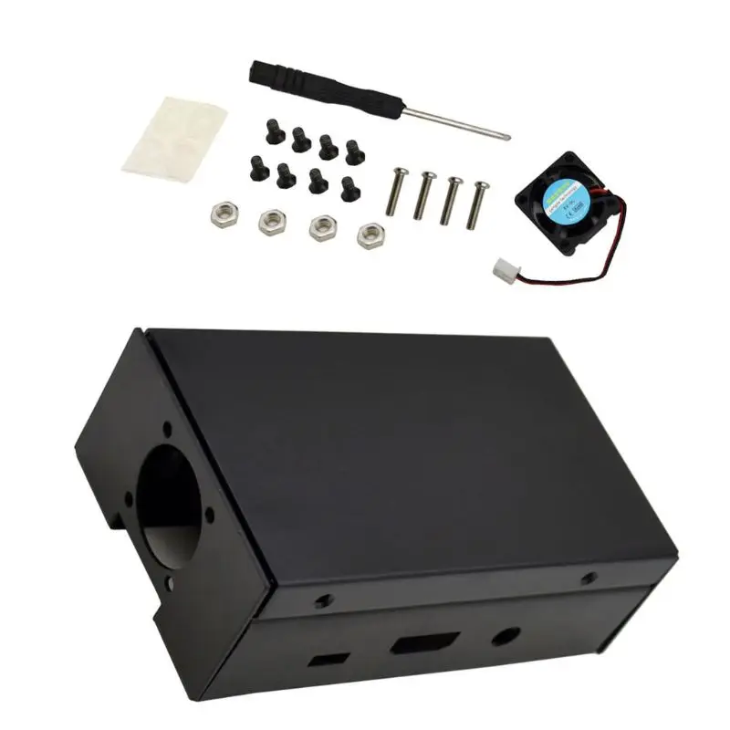 Алюминиевый Чехол, металлический корпус для Raspberry Pi Модель 3B/3B+/2B/2B+ комплект