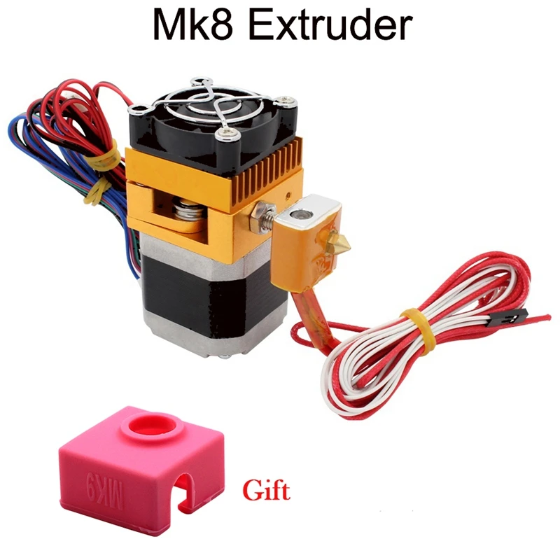 Экструдер Mk8 головка J-Head Hotend для Makerbot Prusa I3 3D принтеры части с 1 шт. Mk7/Mk8/Mk9 силиконовый набор носков