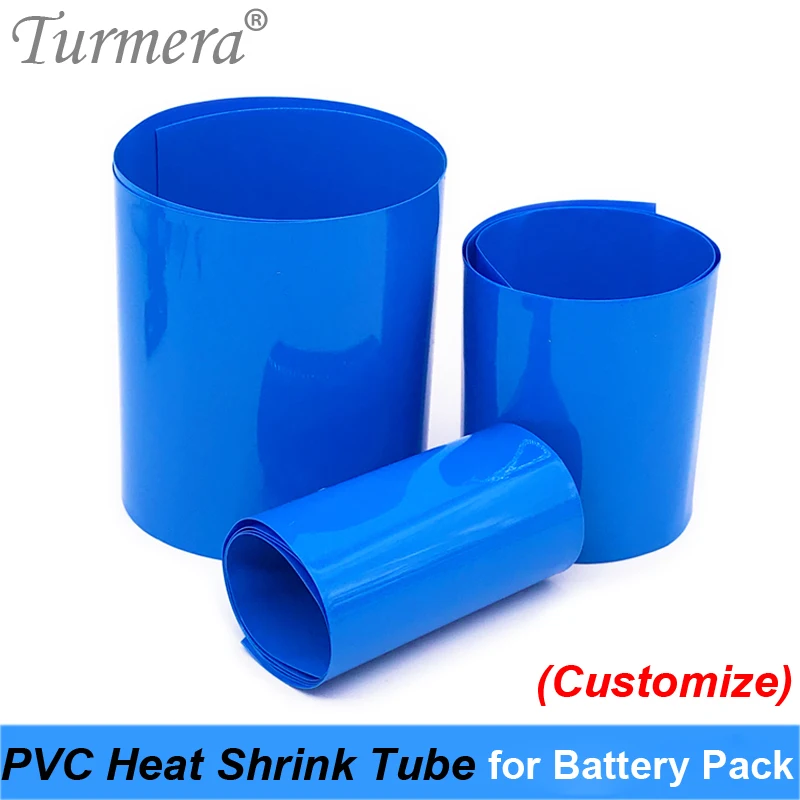 Turmera Battery Wrap Heat Shrinkable Tube PVC Shrink Tubing 30mm to 210mm for 18650 26650 32700 Lithium Battery Pack Customize 04