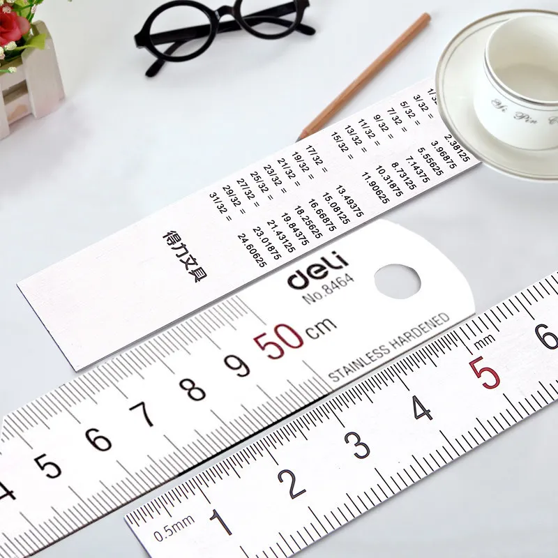 

8463 steel rulers 30cm long steel ruler stainless steel scale for students set of drafting rules design patchwork sewing ruler