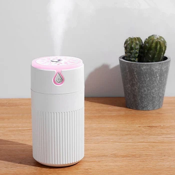 

USB Air Humidifier for Car 420ML Ultrasonic Essential Aromatherapy Oil Diffuser with Colorful Lamp Mist(White)