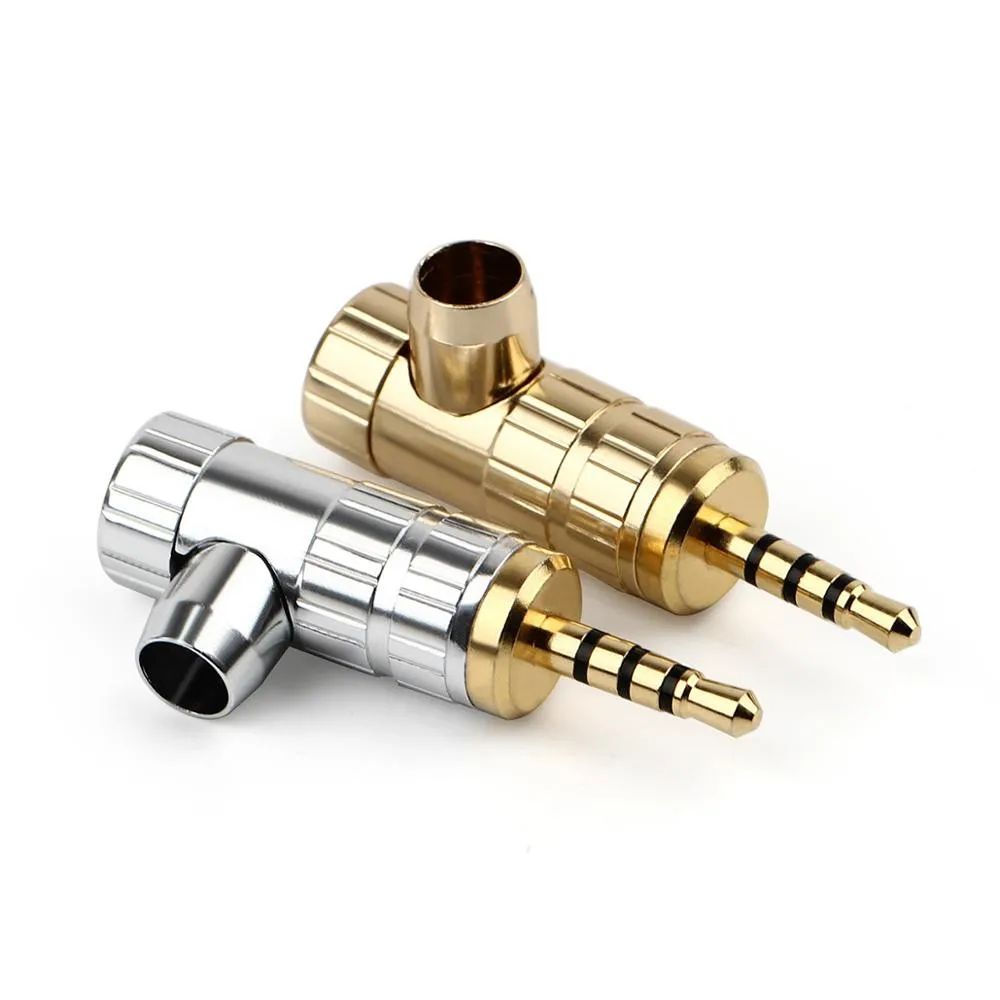 5PCS 2 5mm Audio Jack For NW WM1Z A Player HiFi Headphone Solder Wire Connecto 2 5mm Stereo 4 Poles Earphone Male Plug Adapter