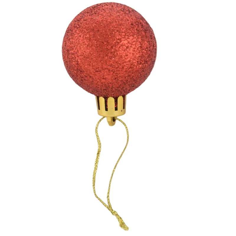 

TOP!-24PC Christmas Popular Xmas Tree Decoration Ball Stylish (red)