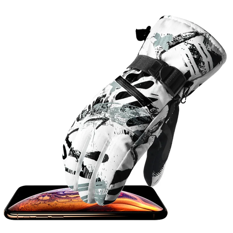 Новинка, мужские лыжные перчатки, перчатки для сноуборда, снегоходы, мотоциклетные, зимние перчатки, ветрозащитные, водонепроницаемые, унисекс, зимние перчатки