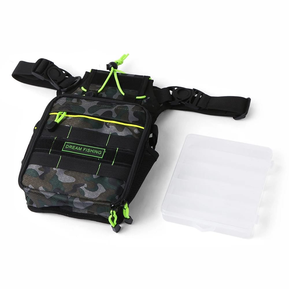 

Outdoor Multifunctioanl Fishing Bag Breathable Chest Pack Thigh Bag Fishing Tackle Bag with Utility Lures Case Box Pesca Tackle