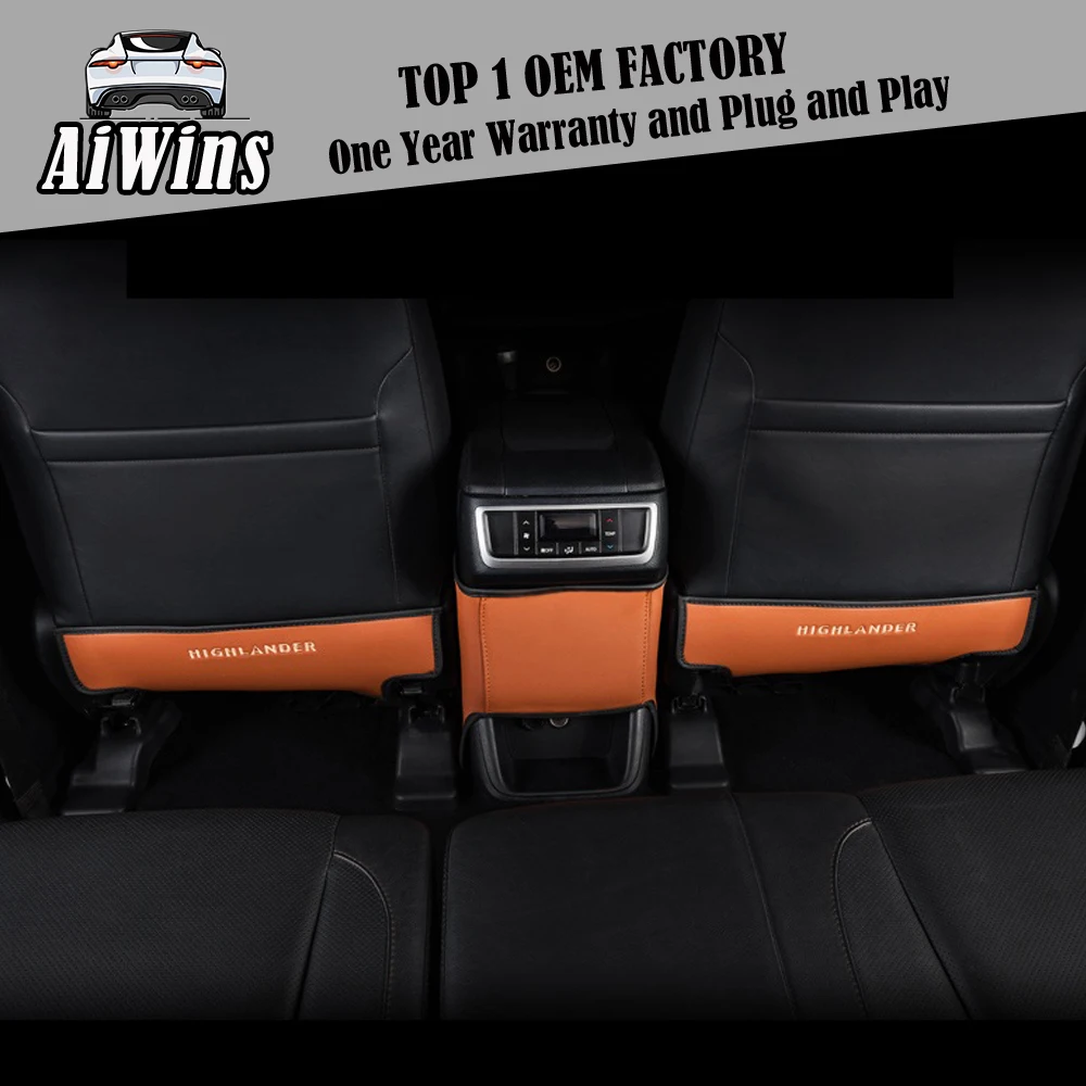 Aiwins Автомобиль Стайлинг для Toyota Highlander 15-19 хвост/заднее сиденье анти-удар Pad