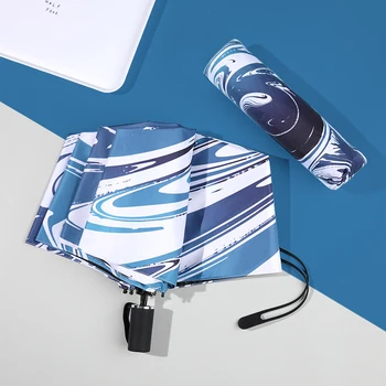 

Women Men Vintage Umbrella 3 Folding Uv Protection Sun And Rain Umbrella Creative Fashion Sombrilla Outdoor Umbrella MM60YS