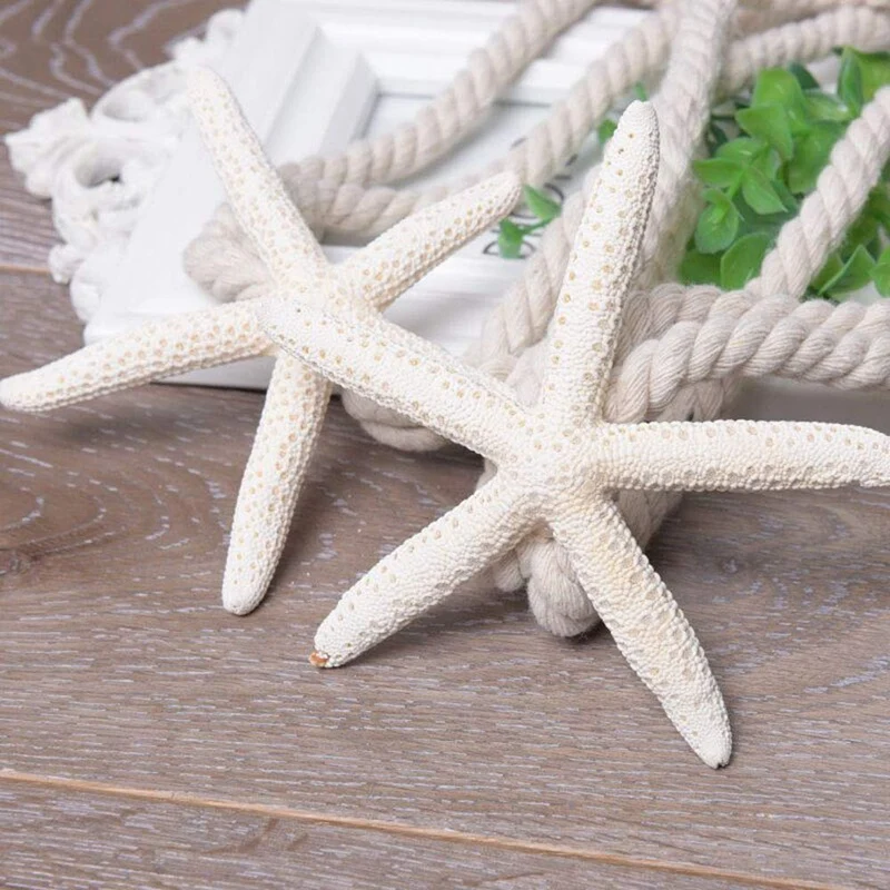 Natural Starfish Curtain Hanging Belt Rope Creative Curtain Buckle Buckle Curtain Accessories Hook Frame Household Items 2Pack