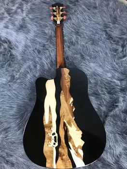 

Merida Winter Acoustic guitar,41 inch Solid spruce top GC style cut way acoustic electric guitar,Free shipping