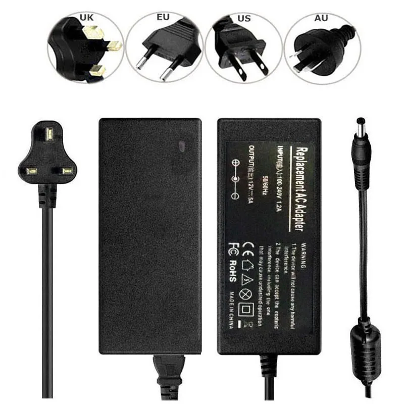 60 Вт AC/DC адаптер зарядное устройство для UpStar 24 LCD HD tv СВЕТОДИОДНЫЙ HD tv шнур питания