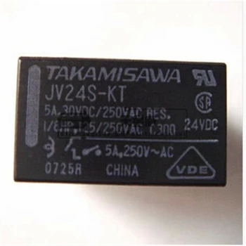 

Free shipping 100%Original New TAKAMISAWA JV24S-KT 4PINS 5A30VDC/250VAC 24VDC Power