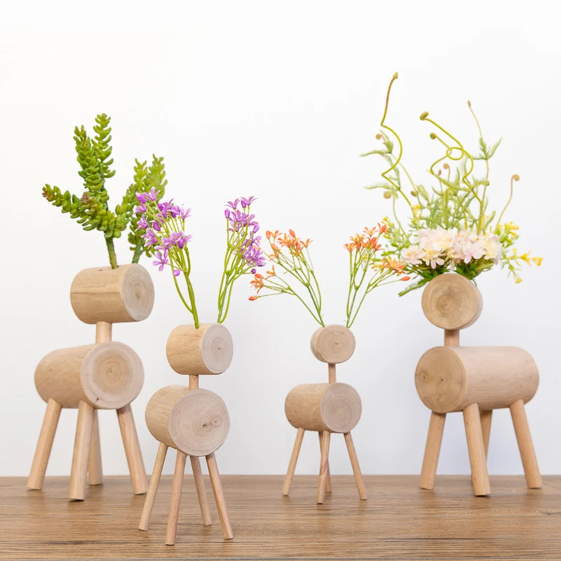 Креативный деревянный олень украшения ins скандинавский стиль домашний декор