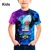 От 6 До 19 Лет Дети Леон Акула футболки Драки Спайк и Звезды, Mr. P Fashion Game PRIMO 3D Мальчики Девочки Мультфильм Топы Подростковая Одежда
