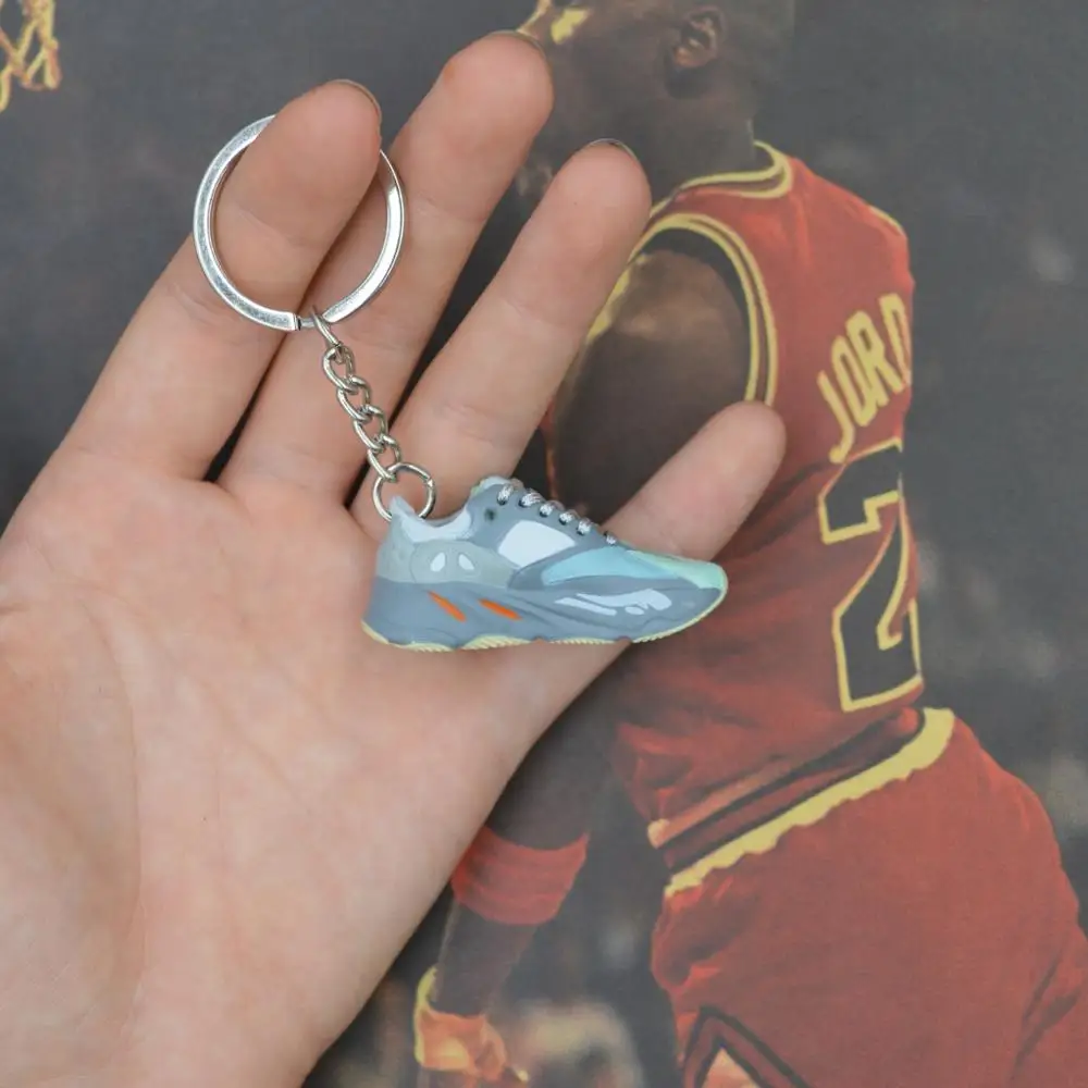 one shoe keychain Дропшиппинг aj1 offwhite Chicago Unc NRG брелок в виде кроссовка Air Jordan 1 3D мини-кроссовки спортивная обувь, кроссовки брелки - Цвет: one shoe keychain