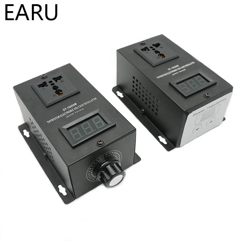 10000w scr, regulador de temperatura, silicone eletrônico, com dimmer e termostato