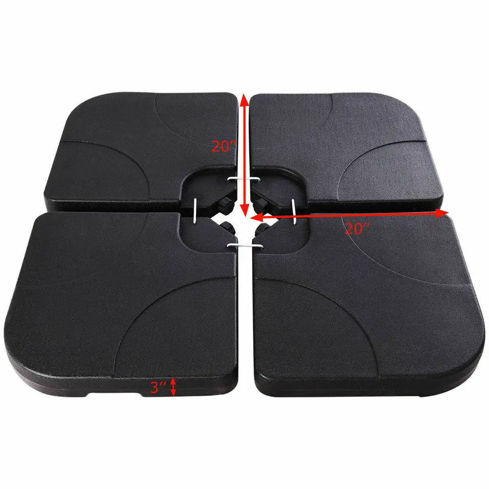 20 Patio Offset Umbrella Base Stand Water Filled Base Weights Sand Plate Set Aliexpress