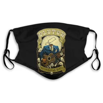 

Authentic CLUTCH Band Decapitation Blues Black M L NEW Straight Mouth Mask Women's kid PM2.5
