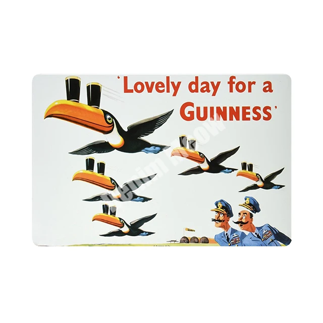 Guinness Plaque Vintage Metal Tin Signs Bar Pub Decorative Plates VODKA Wall Stickers Corona Iron Poster Beer Advertising Sign H