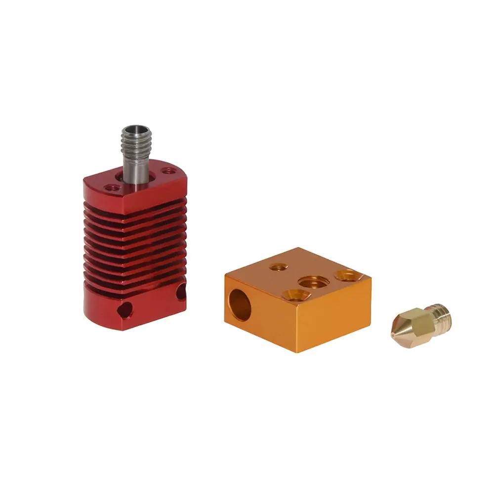 Аксессуары для 3D печати, CR-10, запасные части для принтера, собранный Hotend комплект, 1,75 мм, 0,4 мм, Mk10, алюминиевый экструдер, Горячий Конец