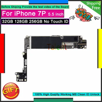 

For IPhone 7 Plus Motherboard 32GB 128GB 256GB Without Touch ID Unlock Disassembly Mainboard GoodWorking LogicBoard Tested Plate