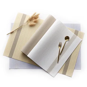 

Placemats Washable PVC Table Cloth Pad Mat Tablemats Stain-Resistant Dining Disc Bowl Pad Coaster Non-slip PVC Pad 4