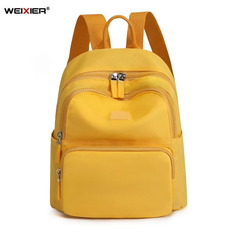 Fashion Solid Color Green Backpack Women 2021 New Trend Student School Bag Leisure Travel Large Capacity Small Backpacks십대 소녀 배낭 