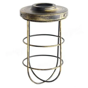 

Bulb Cage Guard Iron Vintage Ceiling Pendant Cover Shade Light Bar Lampshade Retro Industrial Lamp Covers