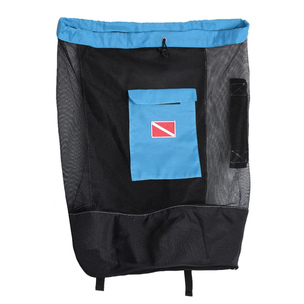 Mesh 400D Oxford Fabric Scuba Diving Snorkeling Mesh Backpack Dive Gear Dry Bag Sack Pack Scuba Diving Mesh Backpack 