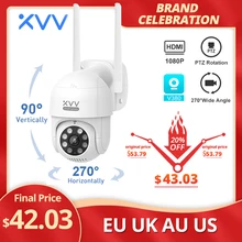 IP-камера Xiaovv P1 PTZ, Экшн-камера, камера видеонаблюдения,IP65, инфракрасная, 8 дюймов, ночное видение, вращение, 2K HD, качество изображения, подсветка, работает с приложением Mi Home IP-камера Xiaovv P1 PTZ, Экшн-камера, камера видеонаблюдения,IP65, инфракрасная, 8 дюймов, ночное видение, вращение, 2K HD, качество изображения, подсветка, работает с приложением Mi Home