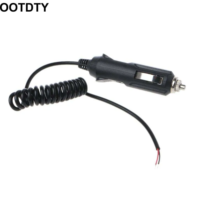 

12V-24V 10A Car Cigarette Lighter Plug Auto Power Supply Adapter Socket Connector Spring Cable for Car Inverter Air Pump
