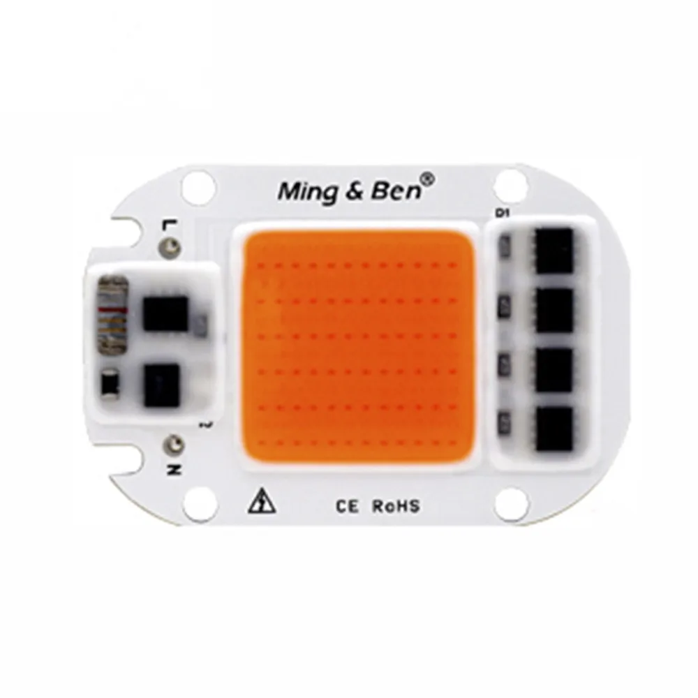 

LED Grow COB Chip Phyto Lamp Full Spectrum AC110V 220V For Indoor Plant Seedling Grow and Flower Growth 20W 30W 50W DIY LED